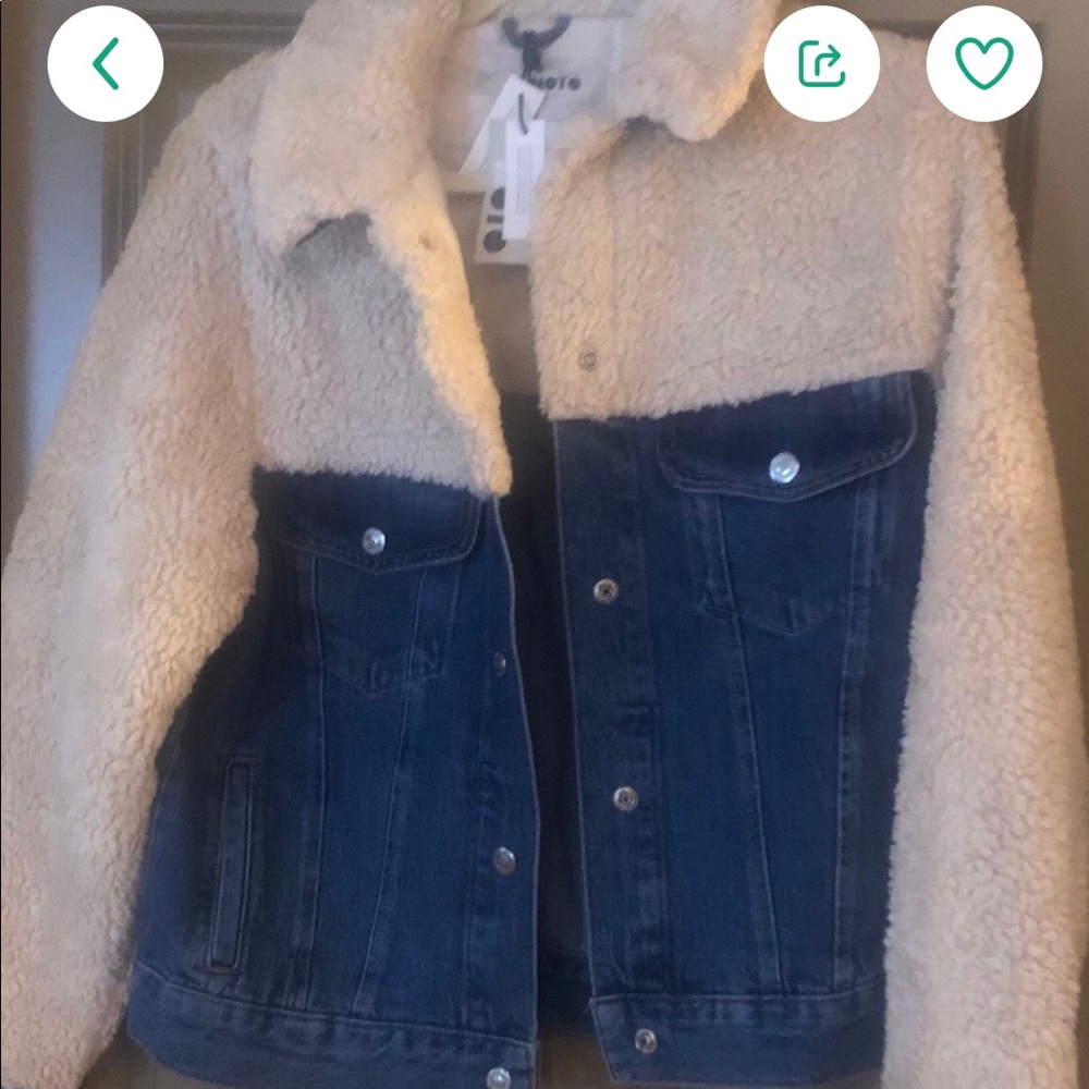 Denim and Faux Fur jacket